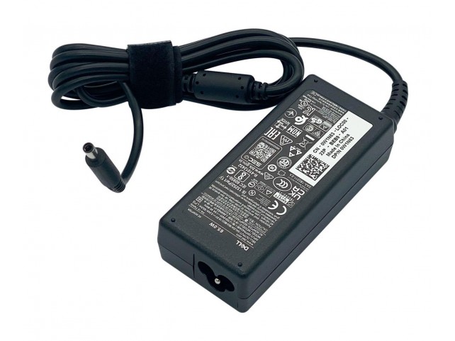 Dell AC Adapter, 65W, 19.5V, 3  Pin, 4.5mm, C6 Power Cord