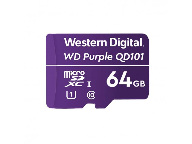 Western Digital WD Purple SC QD101 memory  card 64 GB MicroSDXC Class 10