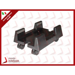 CARRELLO PORTA PC LINK con ruote bloccabili, regolabile in larghezza da 15  a 24,5 cm Colore Nero