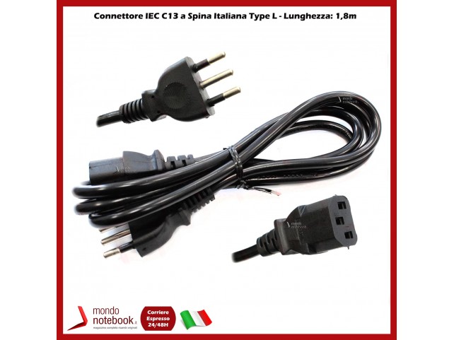 CAVO CORDA ALIMENTAZIONE POWER CORD SPINA ITALIANA DESKTOP MONITOR STAMPANTE UPS CAVO CORDA ALIMENTAZIONE POWER CORD SPINA ITALIANA DESKTOP MONITOR STAMPANTE UPS
