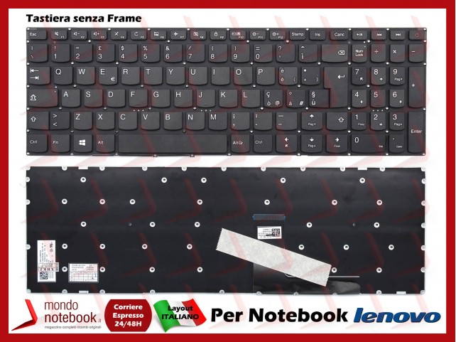 Tastiera Notebook Lenovo IdeaPad 110-15ACL 110-15AST 110-15IBR Italiana Tastiera Notebook Lenovo IdeaPad 110-15ACL 110-15AST 110-15IBR Italiana