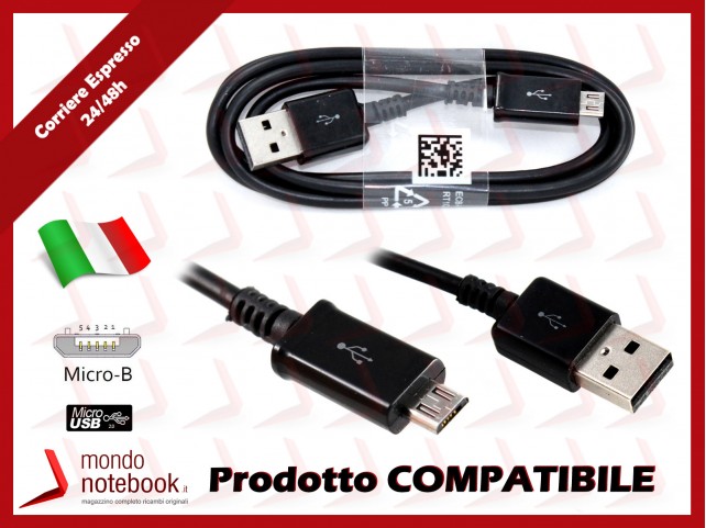 Cavo Dati USB a MICRO USB B 5P COMPATIBILE SAMSUNG ASUS HUAWEI HTC NOKIA (MICRO 5P) Cavo Dati USB a MICRO USB B 5P COMPATIBILE SAMSUNG ASUS HUAWEI HTC NOKIA (MICRO 5P)