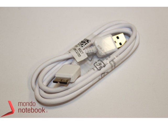 Cavo Dati USB a MICRO USB B COMPATIBILE Samsung Note 3 (Bianco) Cavo Dati USB a MICRO USB B COMPATIBILE Samsung Note 3 (Bianco)