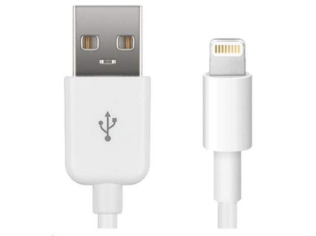MicroConnect Lightning Cable MFI 2m, White 8Pin Lightning - USB A Male MicroConnect Lightning Cable MFI 2m, White 8Pin Lightning - USB A Male