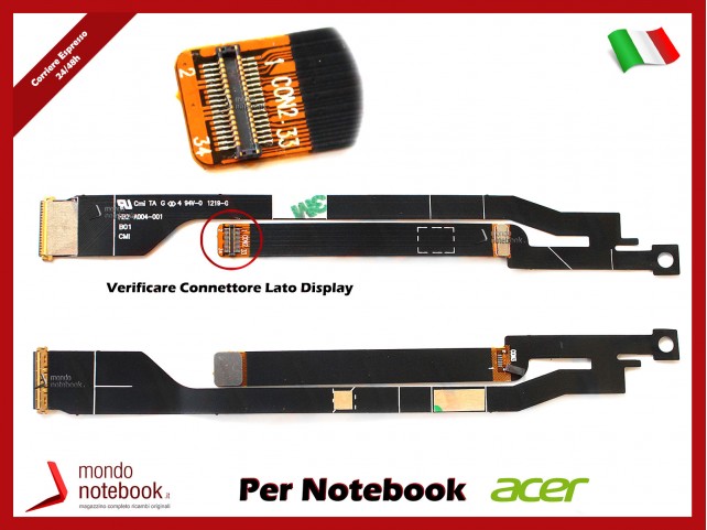 Cavo Flat LCD ACER Aspire S3 Series Aspire S3-391 S3-951 HB2-A004-001 (Versione 2) Cavo Flat LCD ACER Aspire S3 Series Aspire S3-391 S3-951 HB2-A004-001 (Versione 2)