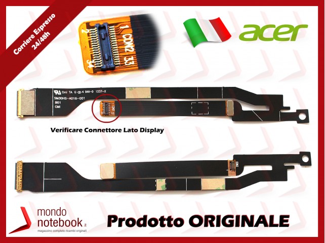 Cavo Flat LCD ACER Aspire S3 Series Aspire S3-391 S3-951 SM30HS-A 016-001 (Versione 1) Cavo Flat LCD ACER Aspire S3 Series Aspire S3-391 S3-951 SM30HS-A 016-001 (Versione 1)