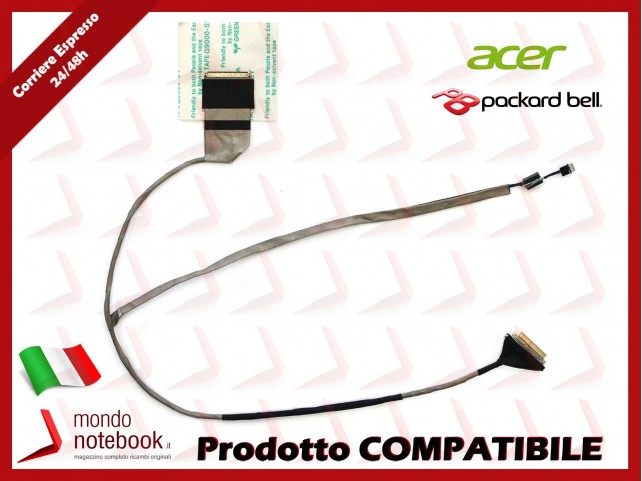 Cavo Flat LCD ACER Aspire V3-571 V3-531 TV11HC TV43HC TV44HC (Versione 1) LED 40 Pin Cavo Flat LCD ACER Aspire V3-571 V3-531 TV11HC TV43HC TV44HC (Versione 1) LED 40 Pin