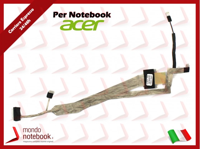 Cavo Flat LCD ACER TravelMate 5230 5530 5730 5530G 5730G (connettore Webcam ) Cavo Flat LCD ACER TravelMate 5230 5530 5730 5530G 5730G (connettore Webcam )