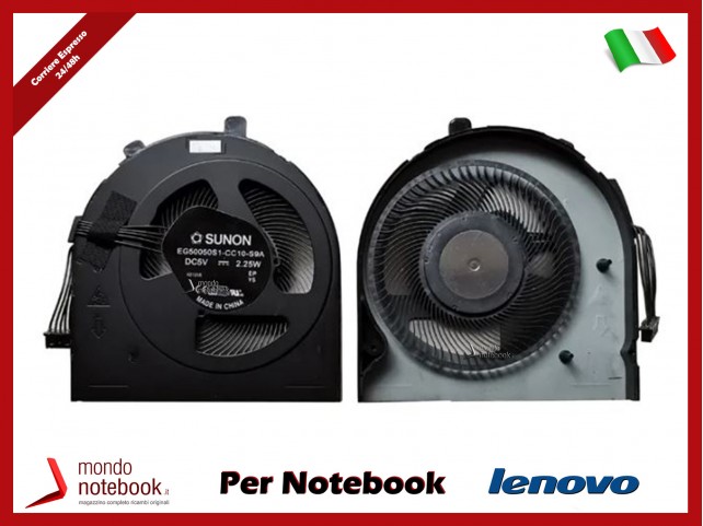 Ventola Fan CPU LENOVO Thinkpad E480 E485 E490 E495 E580 E585 E590 E595 (5 Pin) Ventola Fan CPU LENOVO Thinkpad E480 E485 E490 E495 E580 E585 E590 E595 (5 Pin)