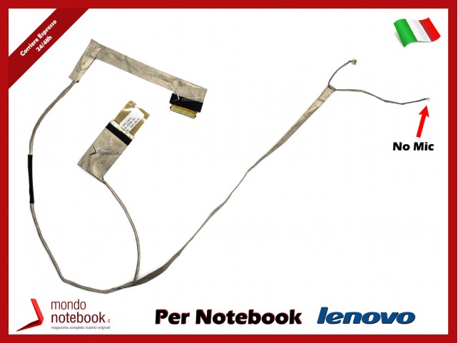 Cavo Flat LCD LENOVO B580 B585 B590 V580 V585 V590 V595 Senza Mic Cavo Flat LCD LENOVO B580 B585 B590 V580 V585 V590 V595 Senza Mic