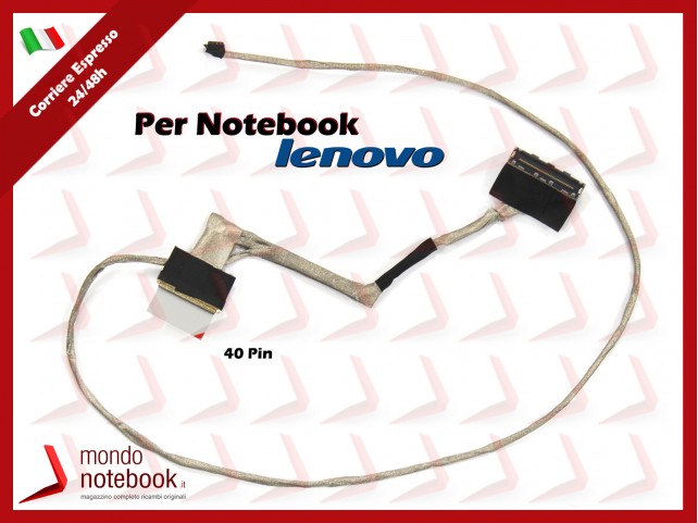 Cavo Flat LCD LENOVO Ideapad Y50-70 Y50-80 - Versione No Touch - 40 Pin (4K) Cavo Flat LCD LENOVO Ideapad Y50-70 Y50-80 - Versione No Touch - 40 Pin (4K)