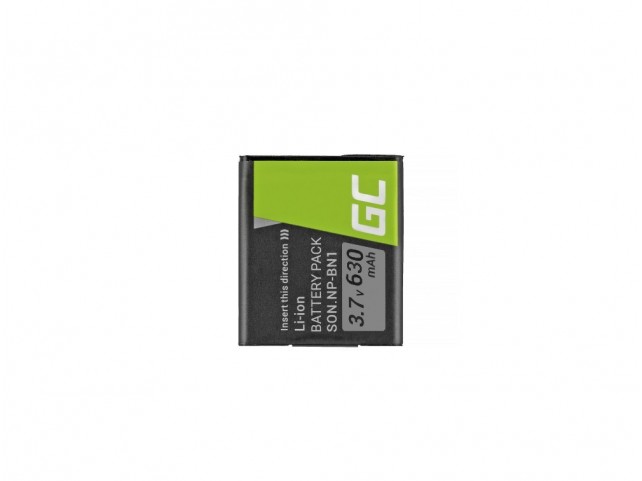 Green Cell Batteria NP-BN1 Sony Cyber-Shot DSC-QX10 DSC-QX100 DSC-TF1 DSC-TX10 DSC-W530 DSC-W650 DSC-W800 3.7V 630mAh Green Cell Batteria NP-BN1 Sony Cyber-Shot DSC-QX10 DSC-QX100 DSC-TF1 DSC-TX10 DSC-W530 DSC-W650 DSC-W800 3.7V 630mAh