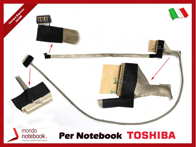 Cavo Flat LCD TOSHIBA Satellite C660 C660D C665 C665D P750 P755 DC020011Z10 Versione 1 Cavo Flat LCD TOSHIBA Satellite C660 C660D C665 C665D P750 P755 DC020011Z10 Versione 1