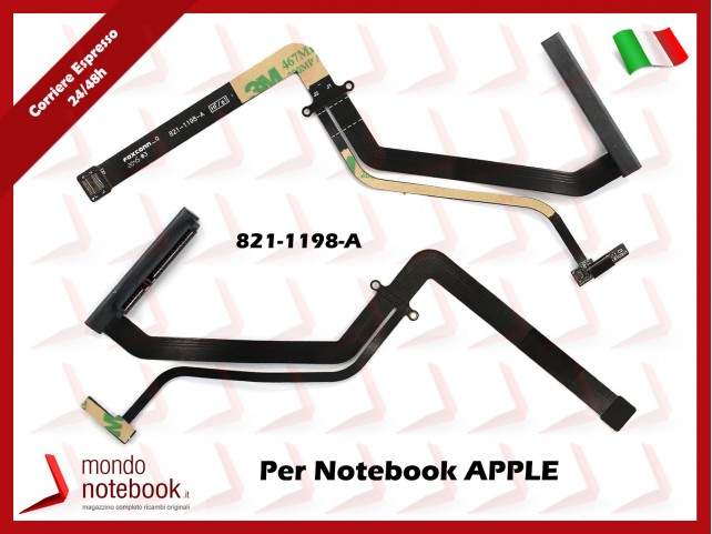 Cavo HDD Connettore Hard Disk SATA APPLE Macbook A1286 Pro 15 Cavo HDD Connettore Hard Disk SATA APPLE Macbook A1286 Pro 15