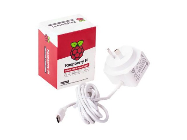 Raspberry Pi Power supply USB-C for pi 4 B  - White EU Version