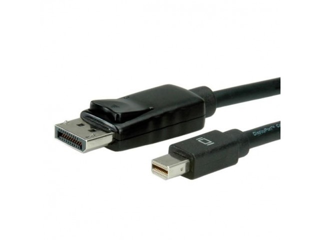 Roline Displayport Cable, Dp - Mini  Dp, M/M 1 M