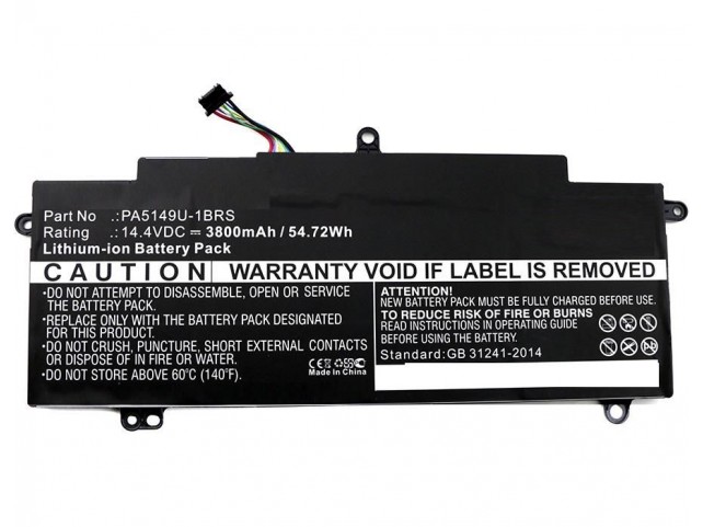 Laptop Battery for Toshiba 55Wh Li-ion 14.4V 3800mAh Laptop Battery for Toshiba 55Wh Li-ion 14.4V 3800mAh