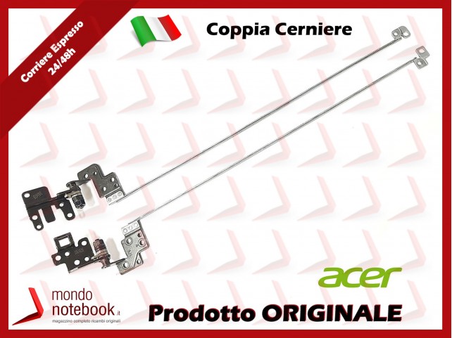 Cerniere Hinges ACER Aspire E15 E5-523 E5-553 E5-575 F5-573 (COPPIA) Cerniere Hinges ACER Aspire E15 E5-523 E5-553 E5-575 F5-573 (COPPIA)