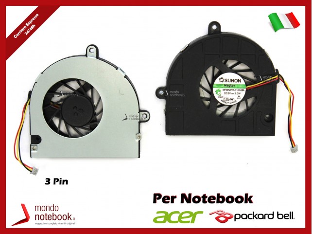 Ventola Fan CPU ACER Aspire 5252 5333 5742 5733Z Packard Bell TK85 TK87 (3 Pin) Ventola Fan CPU ACER Aspire 5252 5333 5742 5733Z Packard Bell TK85 TK87 (3 Pin)