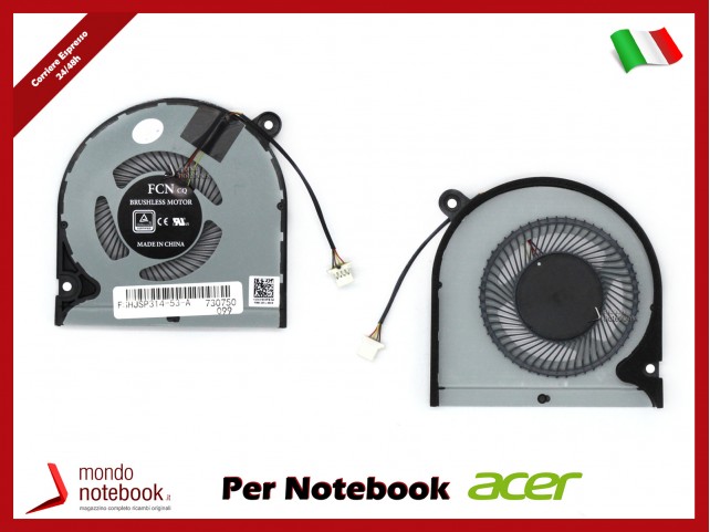Ventola Fan CPU ACER TravelMate P214-51 P215-51 P40-51 P50-51 N18P4 N18P5 Ventola Fan CPU ACER TravelMate P214-51 P215-51 P40-51 P50-51 N18P4 N18P5