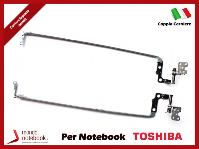 Cerniere Hinges TOSHIBA Satellite L55-B L50-B L55D-B Vers. No Touch (COPPIA) Cerniere Hinges TOSHIBA Satellite L55-B L50-B L55D-B Vers. No Touch (COPPIA)
