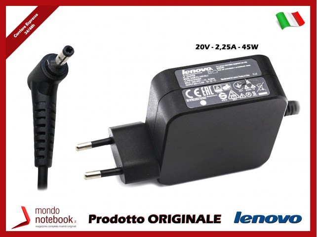 Alimentatore Originale Lenovo Thinkpad 45W 20V 2,25A (4mm x 1,7mm) Alimentatore Originale Lenovo Thinkpad 45W 20V 2,25A (4mm x 1,7mm)
