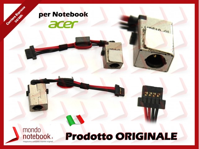 Connettore di Alimentazione DC Power Jack ACER Aspire One 722 Connettore di Alimentazione DC Power Jack ACER Aspire One 722