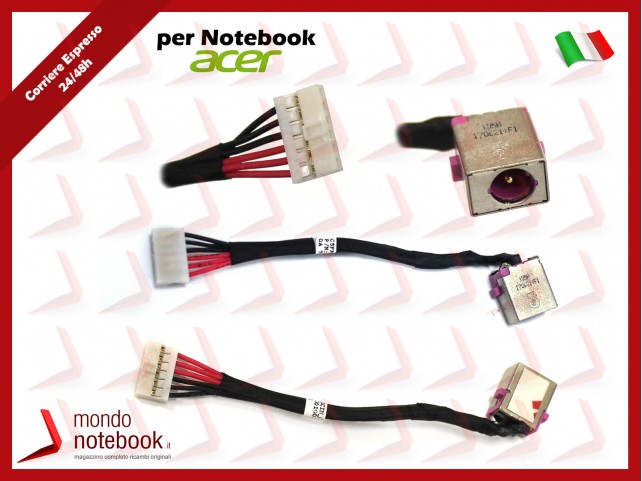Connettore di Alimentazione DC Power Jack ACER Aspire VX5-591G Connettore di Alimentazione DC Power Jack ACER Aspire VX5-591G