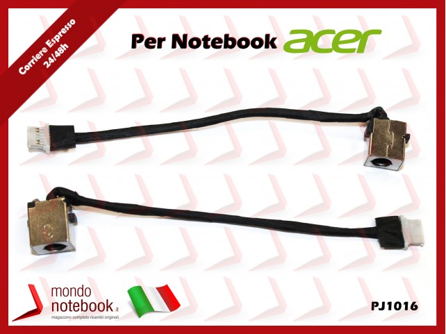 Connettore di Alimentazione DC Power Jack ACER PJ1016 ES1-512 ES1-531 ES1-571 Connettore di Alimentazione DC Power Jack ACER PJ1016 ES1-512 ES1-531 ES1-571