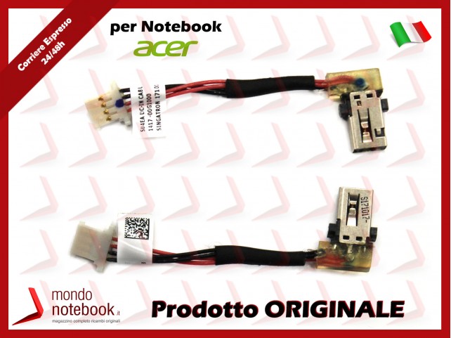 Connettore di Alimentazione DC Power Jack ACER Swift SF314-52 SF314-53 SF315-41 SF315-51 (~5 Cm) Connettore di Alimentazione DC Power Jack ACER Swift SF314-52 SF314-53 SF315-41 SF315-51 (~5 Cm)
