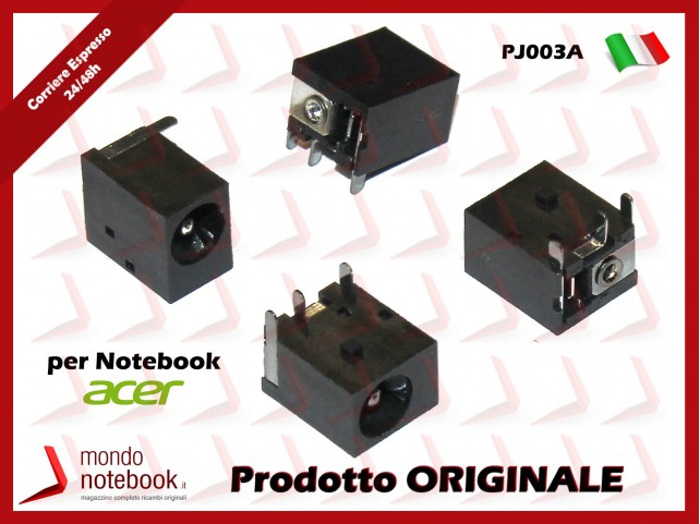 Connettore di Alimentazione DC Power Jack ACER Travelmate C100, Z9000 HP ZE2000, ZE2100, ZE2200 Connettore di Alimentazione DC Power Jack ACER Travelmate C100, Z9000 HP ZE2000, ZE2100, ZE2200