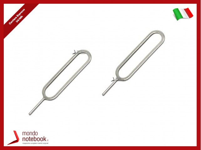 2 Pezzi Estrattori Spillo Rimuovi SIM Card per Cellulari Ricambi iPhone, Android 2 Pezzi Estrattori Spillo Rimuovi SIM Card per Cellulari Ricambi iPhone, Android