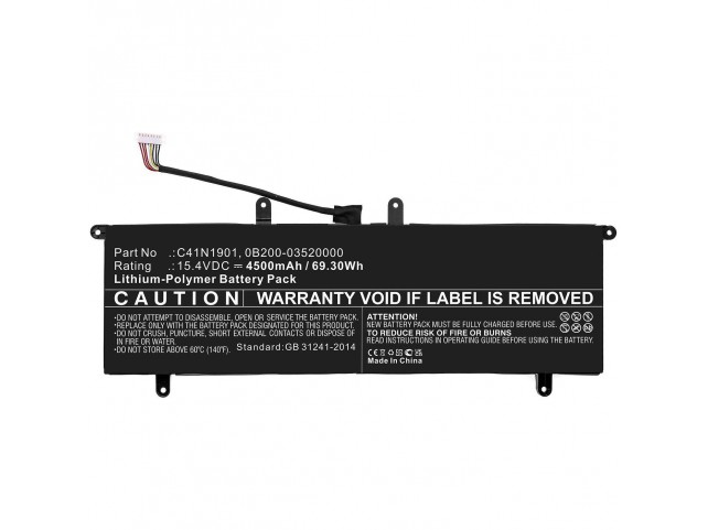 CoreParts Battery for Asus Notebook,  Laptop 69.30Wh Li-Pol 15.4V