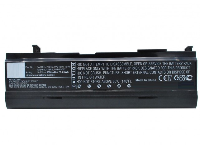 CoreParts Laptop Battery for Toshiba 71WH 9Cell Li-ion 10.8V 6.6Ah CoreParts Laptop Battery for Toshiba 71WH 9Cell Li-ion 10.8V 6.6Ah