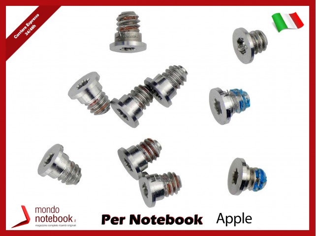 Kit Viti Alloggiamento Bottom Case Apple MacBook Pro Retina A1398 A1425 A1502 Kit Viti Alloggiamento Bottom Case Apple MacBook Pro Retina A1398 A1425 A1502