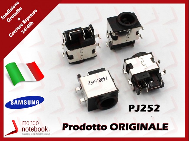 Connettore di Alimentazione DC Power Jack SAMSUNG PJ252 1,65mm R480 R580 R780 N140 N148 N150 NB30 N128 N14 N210 N220 N230 QX410 Connettore di Alimentazione DC Power Jack SAMSUNG PJ252 1,65mm R480 R580 R780 N140 N148 N150 NB30 N128 N14 N210 N220 N230 QX410