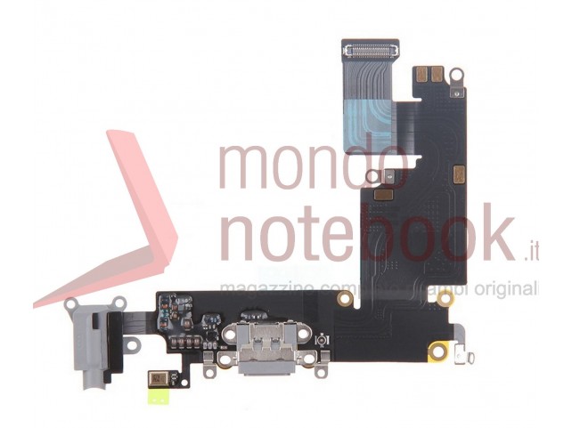 Connettore di Ricarica Apple iPhone 6 Plus Charging Port Flex Cable (Dark Gray) Connettore di Ricarica Apple iPhone 6 Plus Charging Port Flex Cable (Dark Gray)