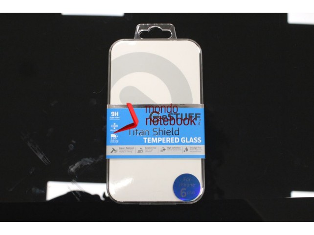 Pellicola in VETRO TEMPERATO 0,33mm eSTUFF TitanShield per Apple iPhone 6 Plus Pellicola in VETRO TEMPERATO 0,33mm eSTUFF TitanShield per Apple iPhone 6 Plus