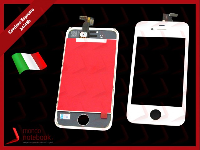 Display LCD con Touch Screen Compatibile per APPLE Iphone 4S (BIANCO) A+++ Display LCD con Touch Screen Compatibile per APPLE Iphone 4S (BIANCO) A+++