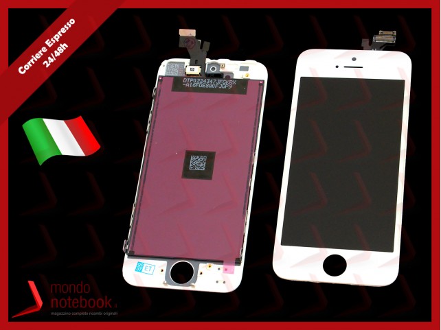 Display LCD con Touch Screen Compatibile per APPLE Iphone 5 (BIANCO) A+++ Display LCD con Touch Screen Compatibile per APPLE Iphone 5 (BIANCO) A+++