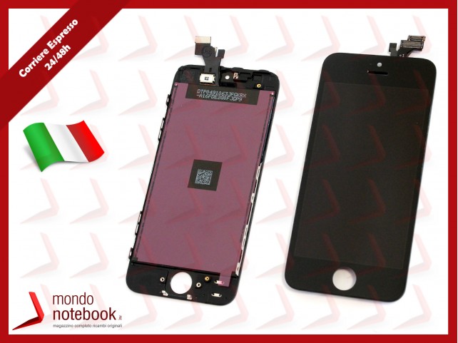 Display LCD con Touch Screen Compatibile per APPLE Iphone 5 (NERO) A+++ Display LCD con Touch Screen Compatibile per APPLE Iphone 5 (NERO) A+++