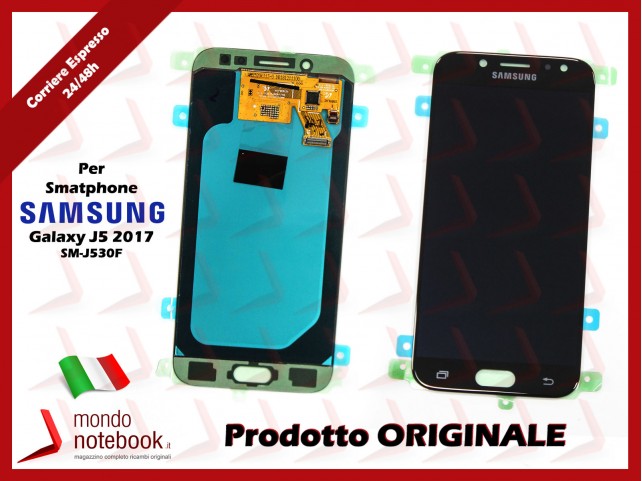 Display LCD con Touch Screen Originale SAMSUNG Galaxy J5 (2017) SM-J530F (Nero) Display LCD con Touch Screen Originale SAMSUNG Galaxy J5 (2017) SM-J530F (Nero)