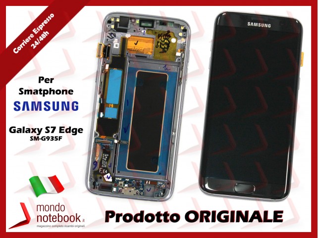 Display LCD con Touch Screen Originale SAMSUNG Galaxy S7 Edge SM-G935F (Nero) Display LCD con Touch Screen Originale SAMSUNG Galaxy S7 Edge SM-G935F (Nero)