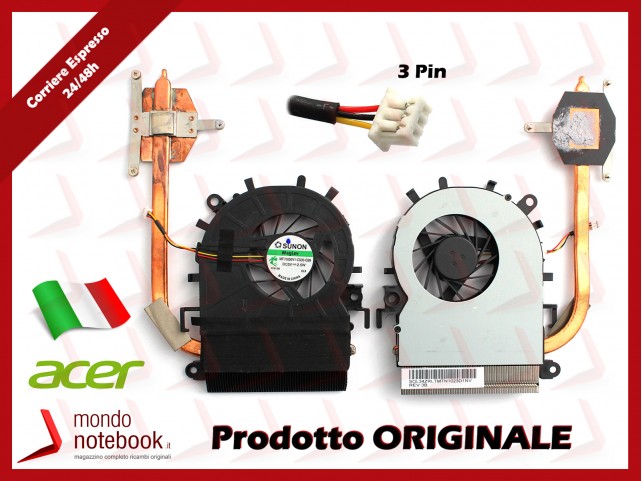 Dissipatore e Ventola Heatsink Fan CPU ACER Aspire 5349 5749 5749Z Dissipatore e Ventola Heatsink Fan CPU ACER Aspire 5349 5749 5749Z