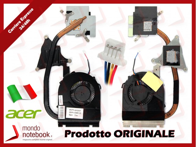 Dissipatore e Ventola Heatsink Fan CPU ACER Aspire V5-571G V5-471G V5-531G V5-431G Dissipatore e Ventola Heatsink Fan CPU ACER Aspire V5-571G V5-471G V5-531G V5-431G