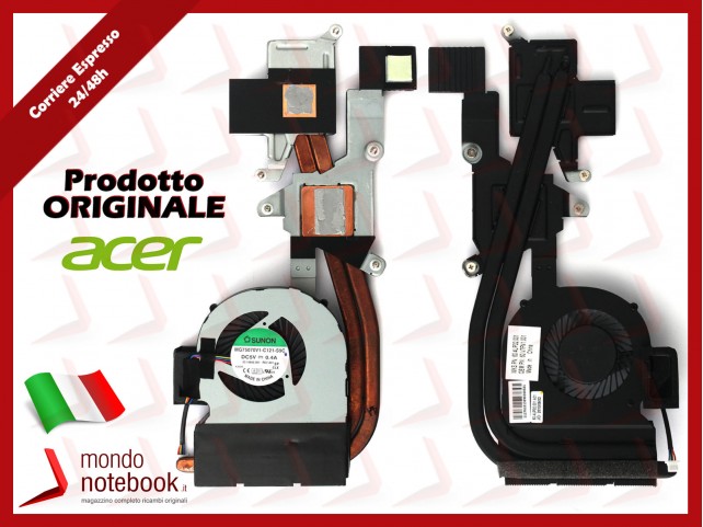Dissipatore e Ventola Heatsink Fan CPU ACER Travelmate P653-MG Dissipatore e Ventola Heatsink Fan CPU ACER Travelmate P653-MG