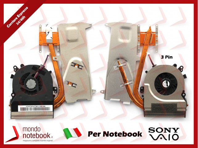 Dissipatore e Ventola Heatsink Fan CPU SONY VAIO VGN-NW Series Dissipatore e Ventola Heatsink Fan CPU SONY VAIO VGN-NW Series
