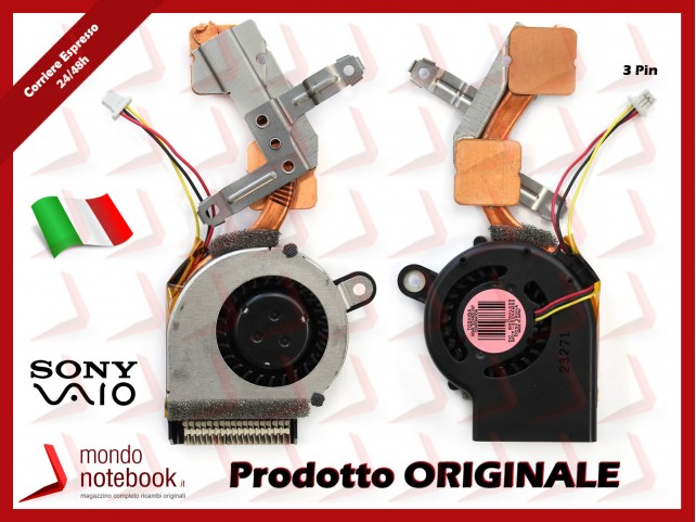 Dissipatore e Ventola Heatsink Fan CPU SONY VGN-TT VGN-TT46XG Dissipatore e Ventola Heatsink Fan CPU SONY VGN-TT VGN-TT46XG