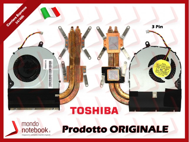 Dissipatore e Ventola Heatsink Fan CPU TOSHIBA Satellite L50-A (Versione 1) Dissipatore e Ventola Heatsink Fan CPU TOSHIBA Satellite L50-A (Versione 1)