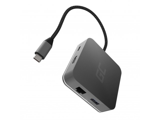 Docking Station HUB USB-C Green Cell 6in1 (USB 3.0 HDMI Ethernet USB-C) per Apple MacBook, Dell XPS, Asus ZenBook and others Docking Station HUB USB-C Green Cell 6in1 (USB 3.0 HDMI Ethernet USB-C) per Apple MacBook, Dell XPS, Asus ZenBook and others